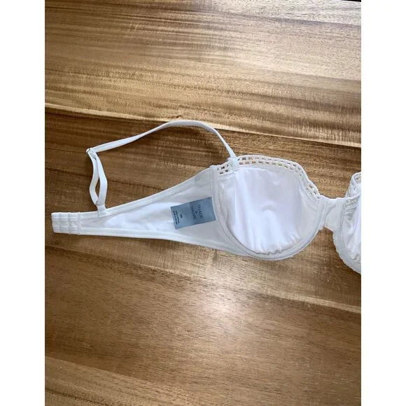 Shade & Shore Womens Crochet Lace Underwire Bra Adjustable Straps Size 36B - Picture 8 of 16